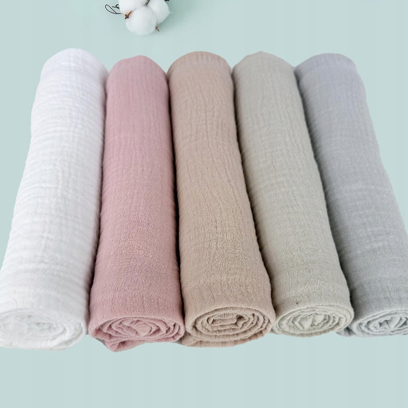 Plumeri Pieluszki muślinowe zestaw kolorów 5 szt. 70x70 cm