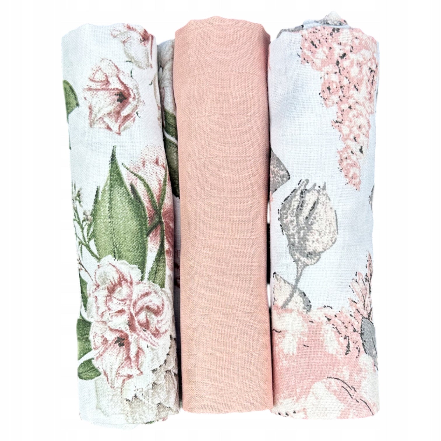 Pieluszki muślinowe duże Plumeri 3x 70×70 cm - większy rozmiar, komfort