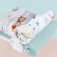 Plumeri Pieluszki muślinowe zestaw kolorów 3 szt. 70x70 cm