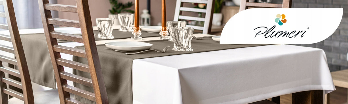 Obrus Biały plamoodporny klasyczny 130x180 cm