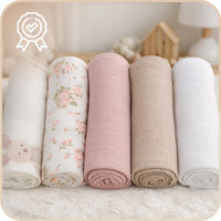 Plumeri Pieluszki muślinowe zestaw kolorów 5 szt. 70x70 cm