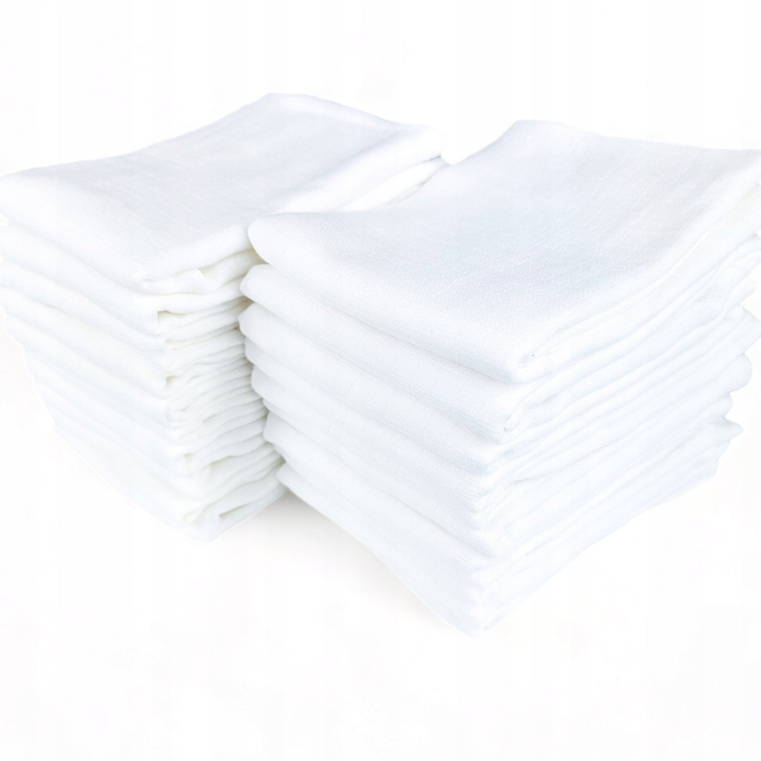 Pieluszki tetrowe 20 szt., 70x80, białe, gęsta kratka | Plumeri