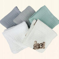 Plumeri Pieluszki muślinowe zestaw kolorów 10 szt. 50x30 cm