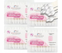 Patyczki do uszu Bocioland papierowe biodegradowalne dla dzieci 4x60 szt.