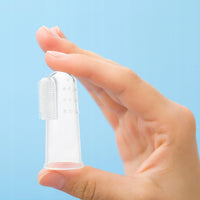 Bocioland Silikonowa szczoteczka na palec do mycia zębów i dziąseł 3m+