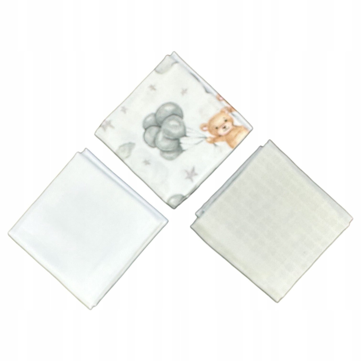 Pieluszki muślinowe duże Plumeri 3x 70×70 cm - większy rozmiar, komfort