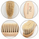 Bocioland szczotka do włosów drewniana kozie włosie elipsa