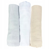 Pieluszki muślinowe duże Plumeri 3x 70×70 cm - większy rozmiar, komfort