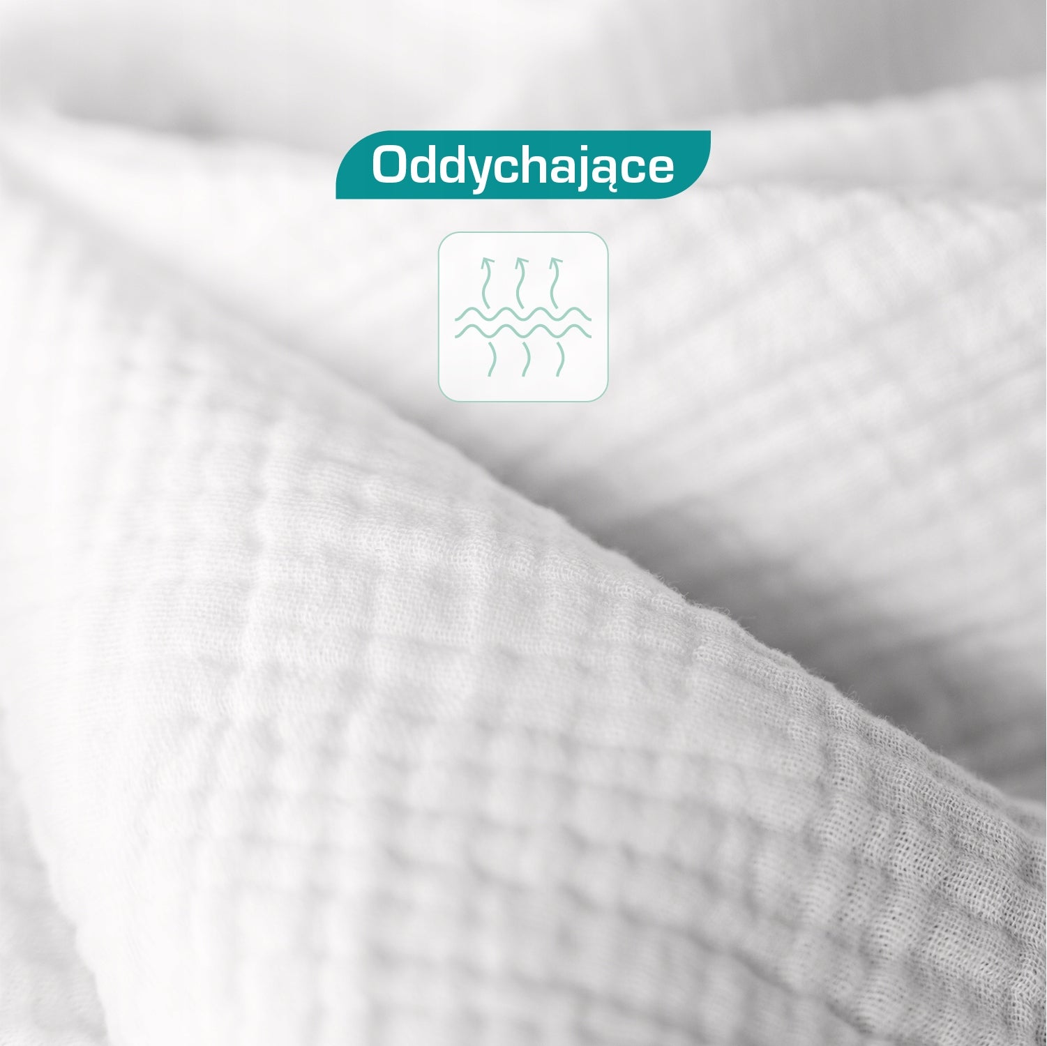 Plumeri Pieluszki muślinowe Białe 6szt. 50x30 cm