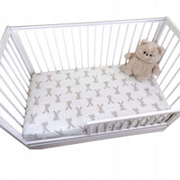 Prześcieradło muślinowe bawełna 60x120cm do łóżeczka niemowlęcego z gumką