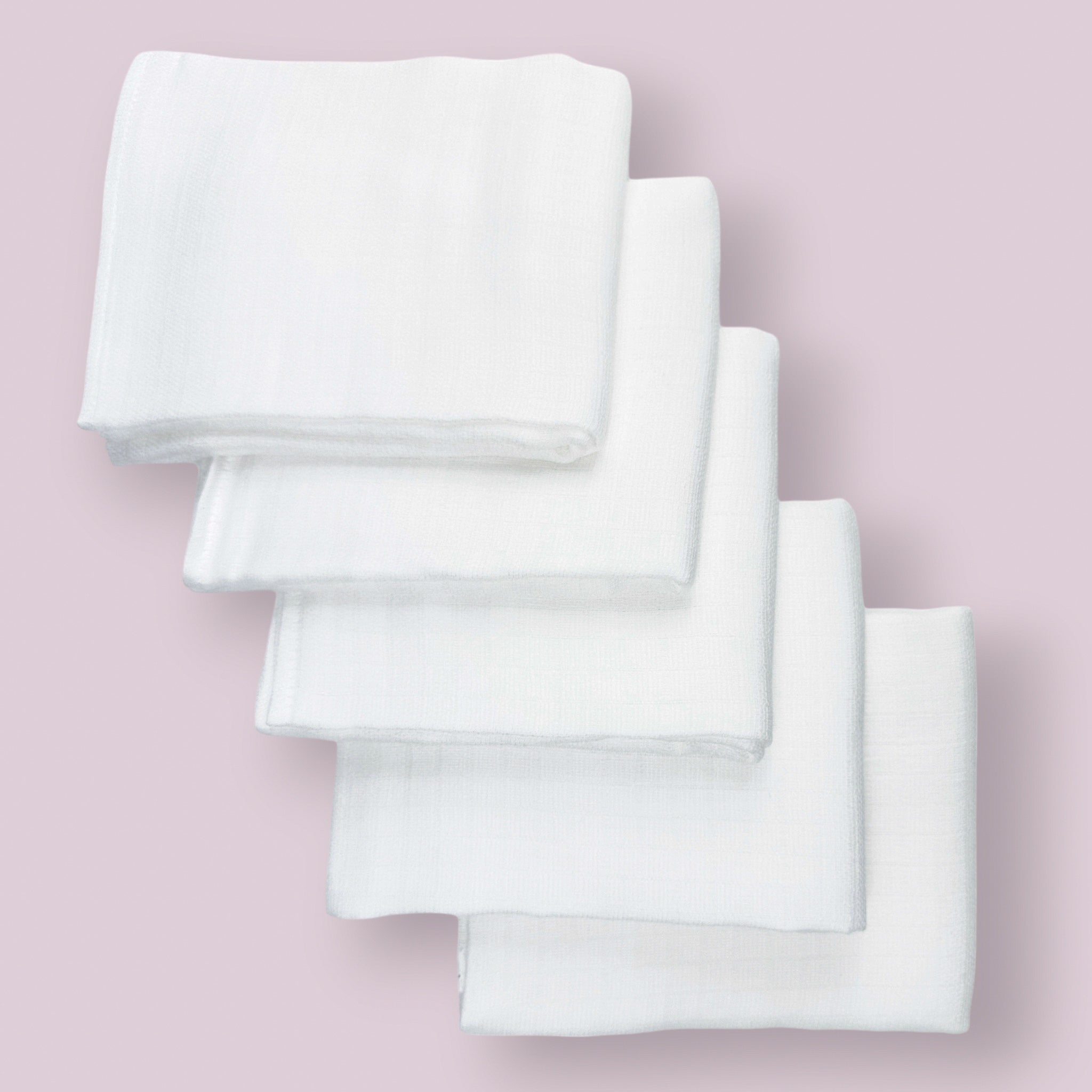 Pieluchy Pieluszki Tetrowe Białe 20szt 60x80cm 100% Bawełna, Gęsta Kratka