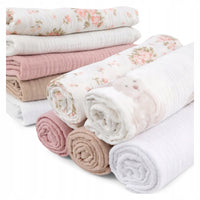 Plumeri Pieluszki muślinowe zestaw kolorów 5 szt. 70x70 cm