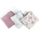 Plumeri Pieluszki muślinowe zestaw kolorów 3 szt. 70x70 cm