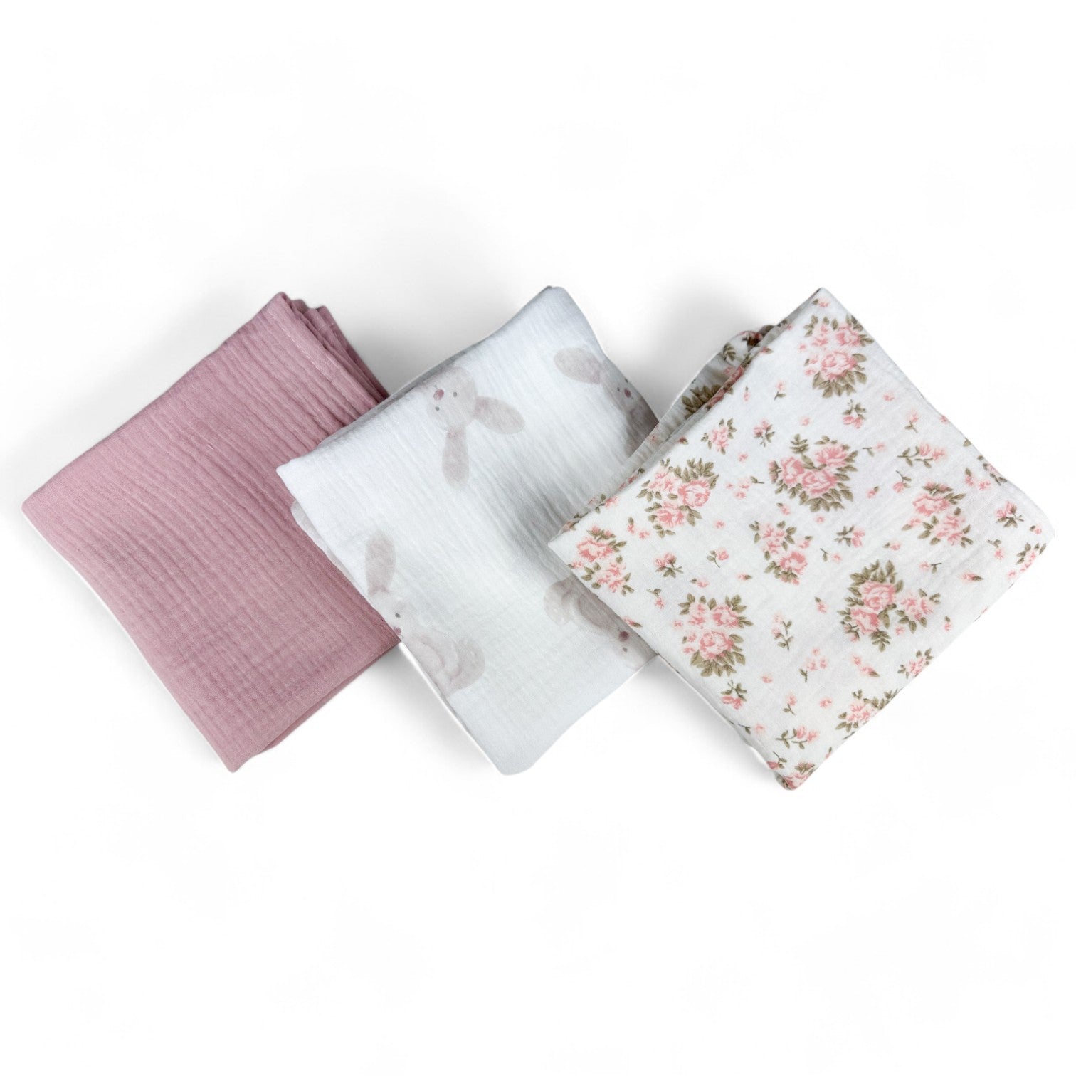 Plumeri Pieluszki muślinowe zestaw kolorów 3 szt. 70x70 cm