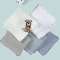 Plumeri Pieluszki muślinowe zestaw kolorów 10 szt. 50x30 cm