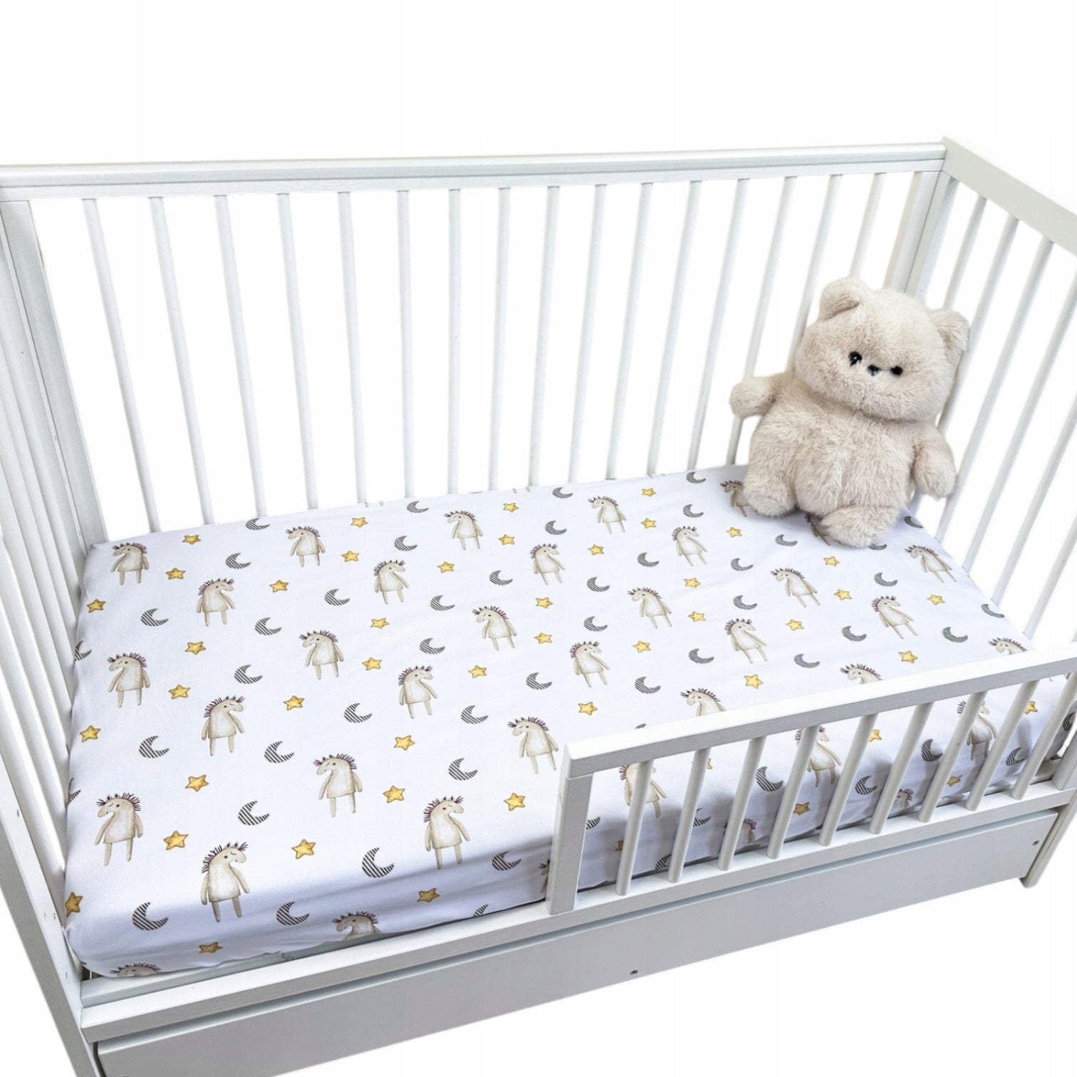 Prześcieradło z gumką 60x120 100% Bawełna przescieradlo do łóżeczka