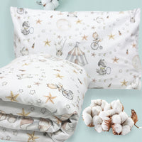 Pościel Bawełniana dla Dzieci 90x120+40x60 pościel do łóżeczka Plumeri