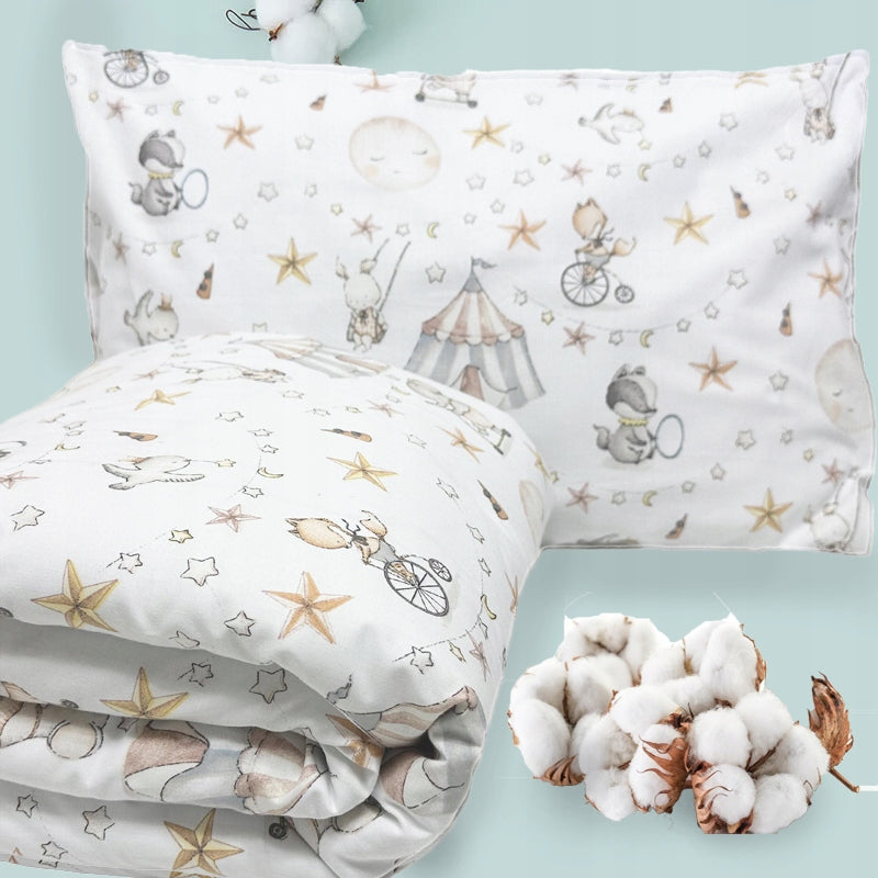 Pościel Bawełniana dla Dzieci 90x120+40x60 pościel do łóżeczka Plumeri