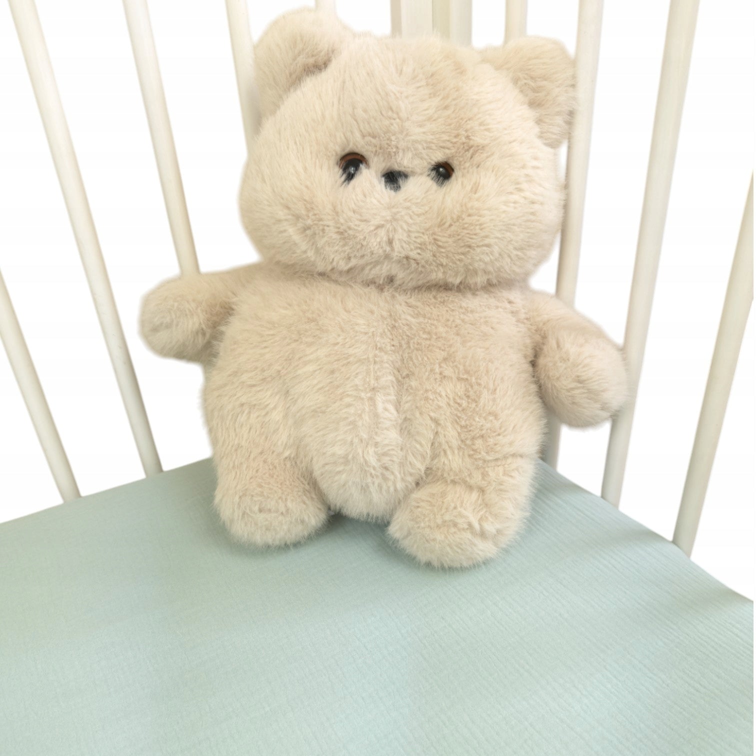 Prześcieradło muślinowe bawełna 60x120cm do łóżeczka niemowlęcego z gumką