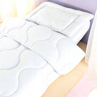 Całoroczny zestaw kołdra 100x135cm płaska poduszka 40x60cm antyalergiczne