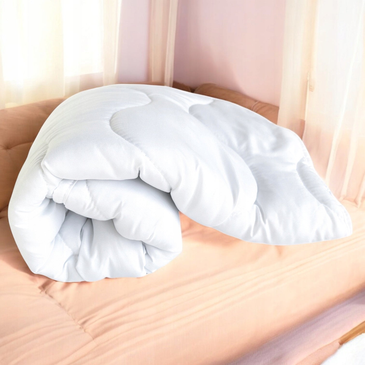 Całoroczny zestaw kołdra 90x120cm płaska poduszka 40x60cm antyalergiczne