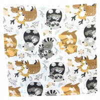 Pieluszki muślinowe duże Plumeri 1x 70×70 cm - większy rozmiar, komfort