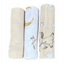 Pieluszki muślinowe duże Plumeri 3x 70×70 cm - większy rozmiar, komfort