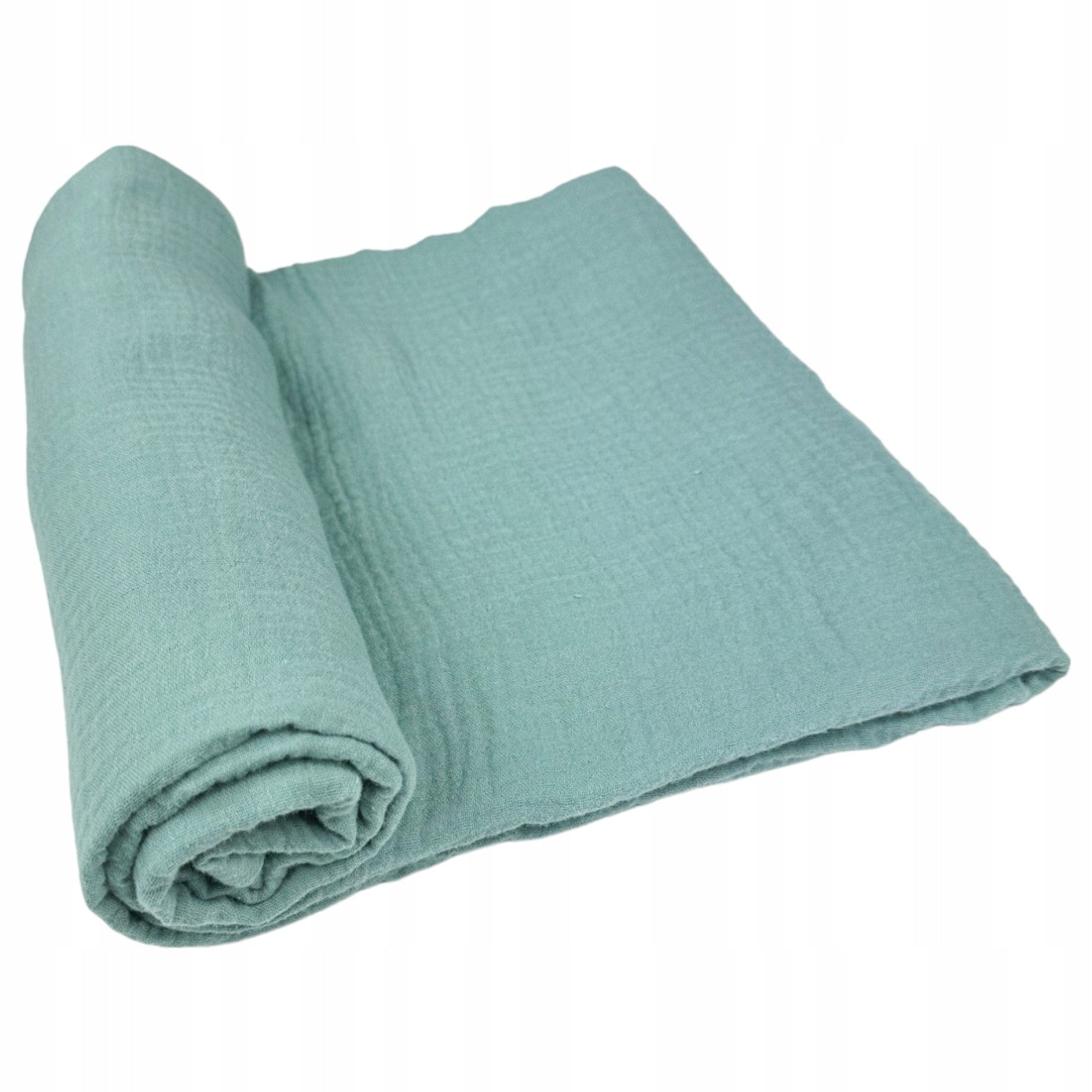 Otulacz muślin, 120x120 cm, 1x zielony | Plumeri