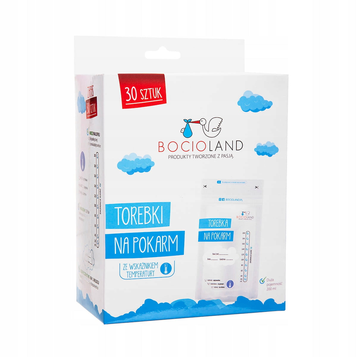 Woreczki na mleko, 30 szt. | Bocioland