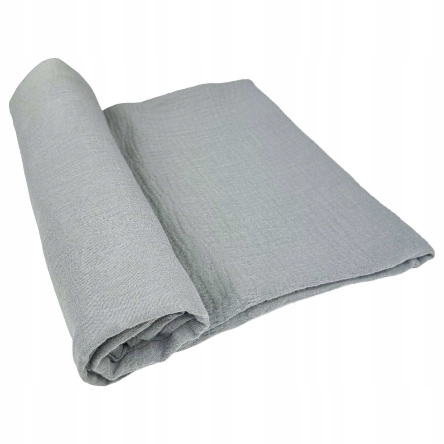 Otulacz muślinowy kreszowany 120x120, grafitowy | Plumeri