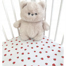 Prześcieradło muślinowe bawełna 60x120cm do łóżeczka niemowlęcego z gumką