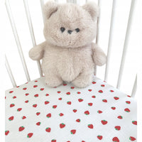 Prześcieradło muślinowe bawełna 60x120cm do łóżeczka niemowlęcego z gumką