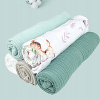 Plumeri Pieluszki muślinowe zestaw kolorów 5 szt. 70x70 cm