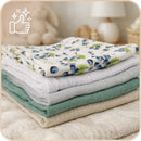 Plumeri Pieluszki muślinowe zestaw kolorów 10 szt. 30x30 cm