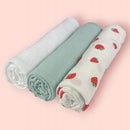 Plumeri Pieluszki muślinowe zestaw kolorów 3 szt. 70x70 cm