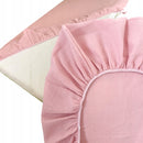 Prześcieradło muślinowe bawełna 60x120cm do łóżeczka niemowlęcego z gumką