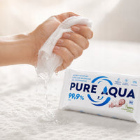 Chusteczki nawilżane Opharm Pure Aqua, 8 × 60 szt.