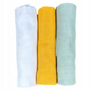 Pieluszki muślinowe duże Plumeri 3x 70×70 cm - większy rozmiar, komfort