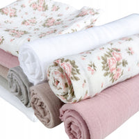 Plumeri Pieluszki muślinowe zestaw kolorów 5 szt. 70x70 cm