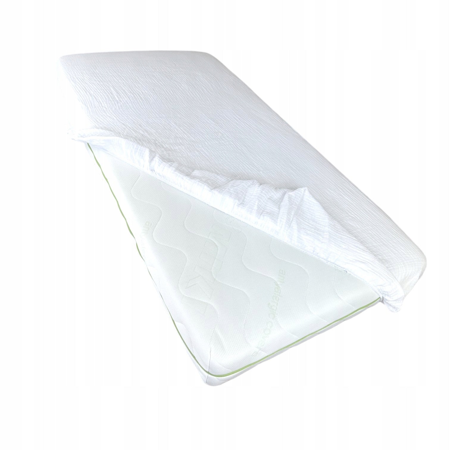 Prześcieradło muślinowe bawełna 60x120cm do łóżeczka niemowlęcego z gumką