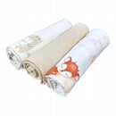 Pieluszki muślinowe duże Plumeri 3x 70×70 cm - większy rozmiar, komfort