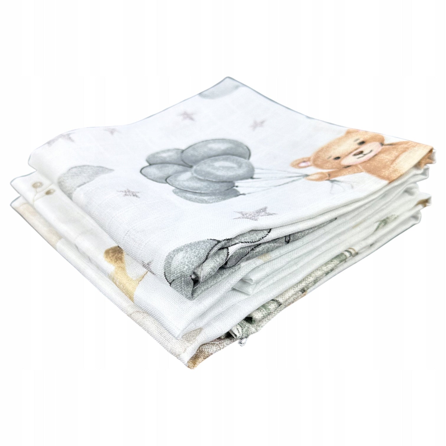 Pieluszki muślinowe duże Plumeri 3x 70×70 cm - większy rozmiar, komfort