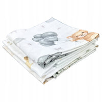 Pieluszki muślinowe duże Plumeri 3x 70×70 cm - większy rozmiar, komfort