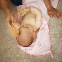 Bocioland szczotka do włosów drewniana kozie włosie elipsa