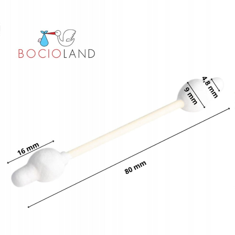 Patyczki do uszu Bocioland papierowe biodegradowalne dla dzieci 60 szt.