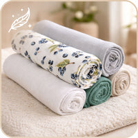 Plumeri Pieluszki muślinowe zestaw kolorów 5 szt. 70x70 cm