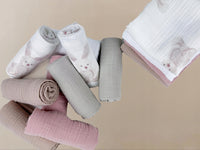 Plumeri Pieluszki muślinowe zestaw kolorów 10 szt. 50x30 cm