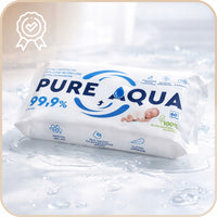 Chusteczki nawilżane Opharm Pure Aqua, 8 × 60 szt.