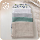 Plumeri Pieluszki muślinowe zestaw kolorów 5 szt. 70x70 cm