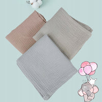 Plumeri Pieluszki muślinowe zestaw kolorów 3 szt. 70x70 cm